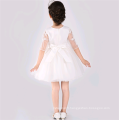 Belle fille blanche princesse robes dernière robe design pour fille fleur déguisements costumes enfants robe fleur